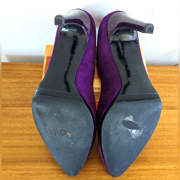 Peter Kaiser Suede Heels UK 6 ½ US 9 Whimsigoth Dark Romantic Academia Coquette - Picture 8 of 8